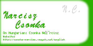 narcisz csonka business card
